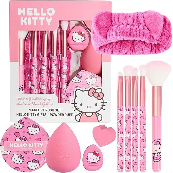 Amazon.com: The Creme Shop x Hello Kitty Y2K Cutie Makeup Pouch